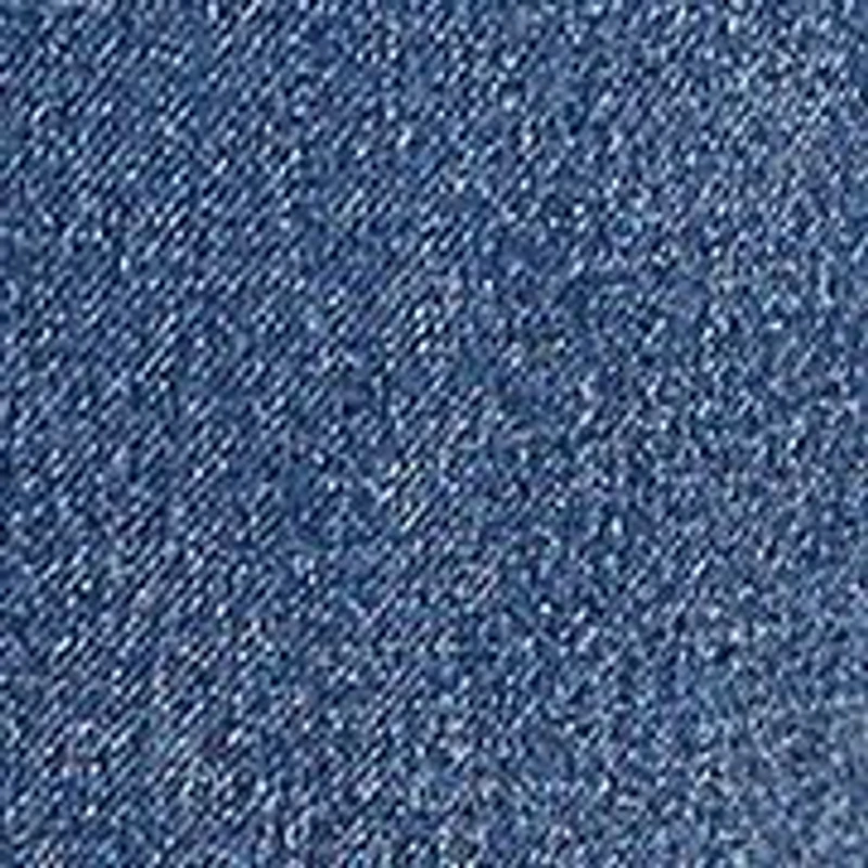 Petite Terry Denim Wide Leg Jeans