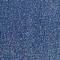 Petite Terry Denim Wide Leg Jeans