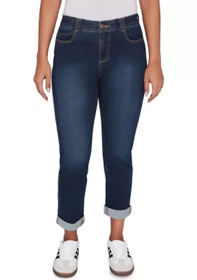Petite Stretch Girlfriend Jeans