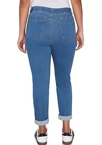 Petite Stretch Girlfriend Jeans