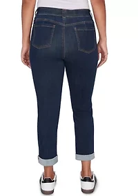 Petite Stretch Girlfriend Jeans