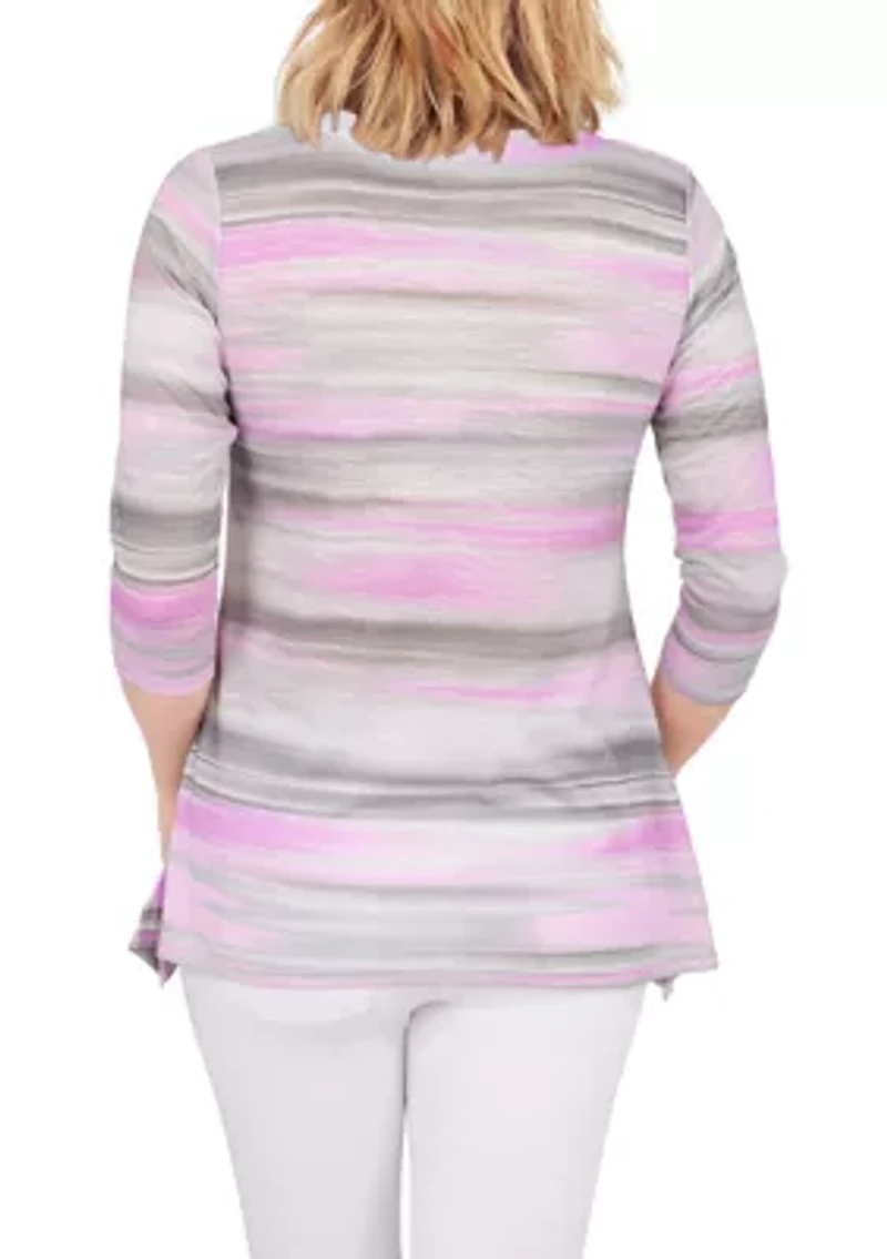 Petite Sunset Stripe Top