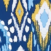 Petite 3/4 Sleeve Puff Print Twist Front Top