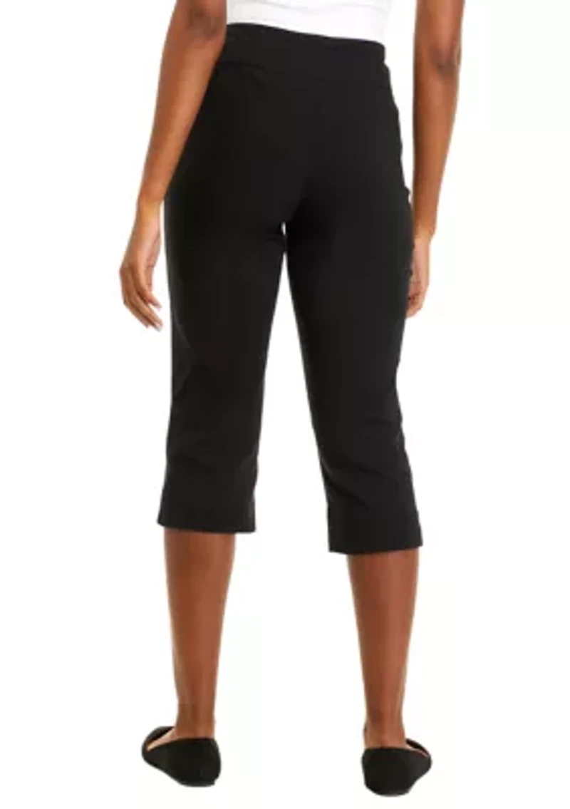 Petite Pull On Millennium Tech Pants with Side Slits