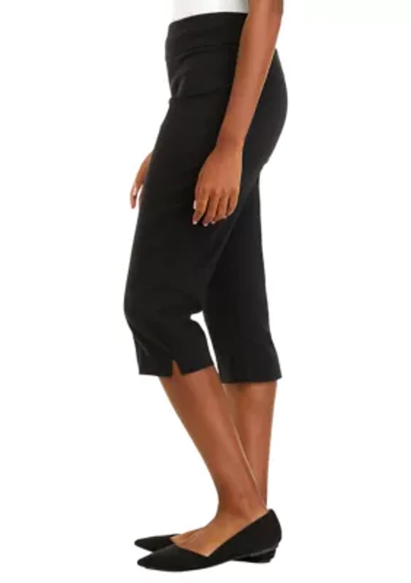 Petite Pull On Millennium Tech Pants with Side Slits