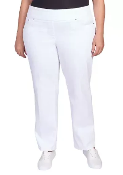 Plus Stretch Denim Pants - Short Length