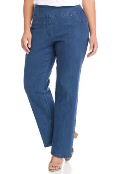 Plus Stretch Denim Pants - Short Length