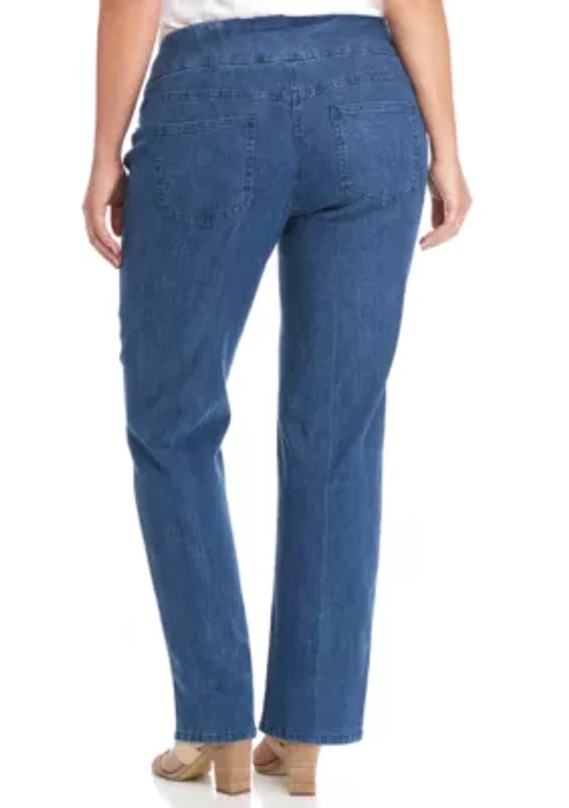 Plus Stretch Denim Pants - Short Length
