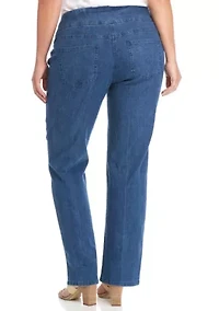 Plus Stretch Denim Pants - Short Length