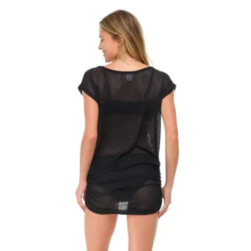 GF816 BOATNECK DRESS WITH SIDE SHIRRING