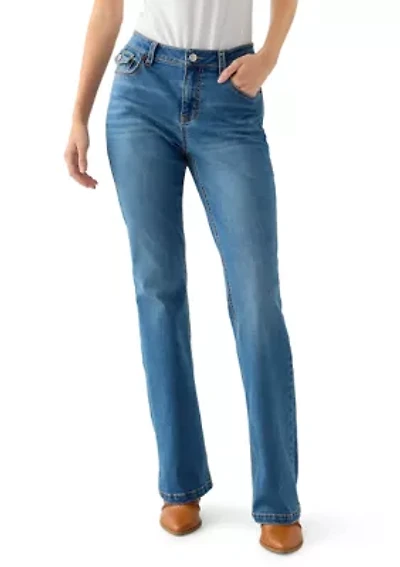 Women's Back Flap Boot Cut Jeans