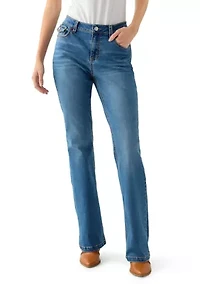 Women's Back Flap Boot Cut Jeans