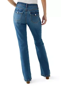 Women's Back Flap Boot Cut Jeans