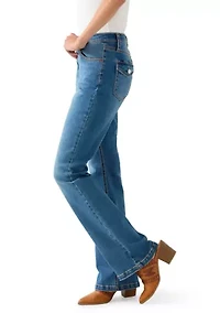 Women's Back Flap Boot Cut Jeans