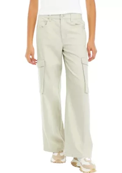 Juniors' Wide Leg Cargo Pants