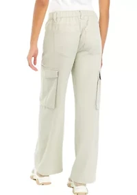Juniors' Wide Leg Cargo Pants