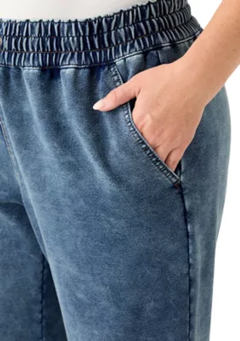 Women's Cozy Pull-On Jeans