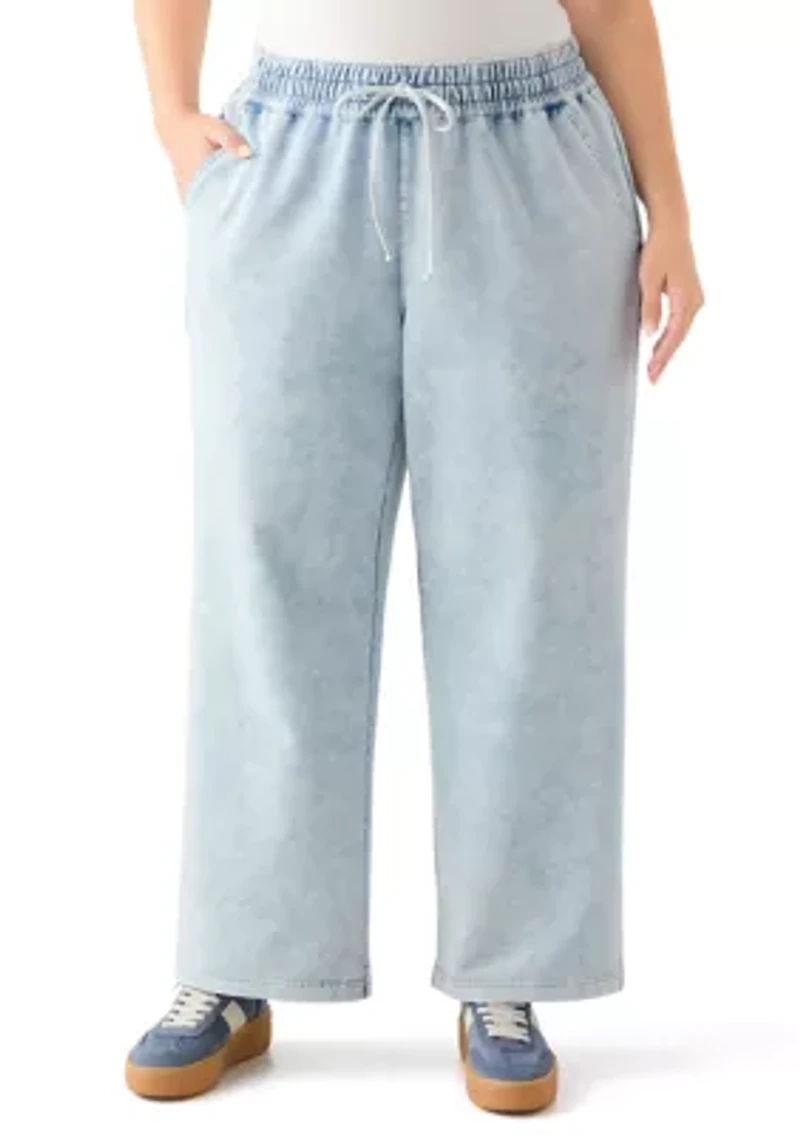 Plus Cozy Pull-On Jeans