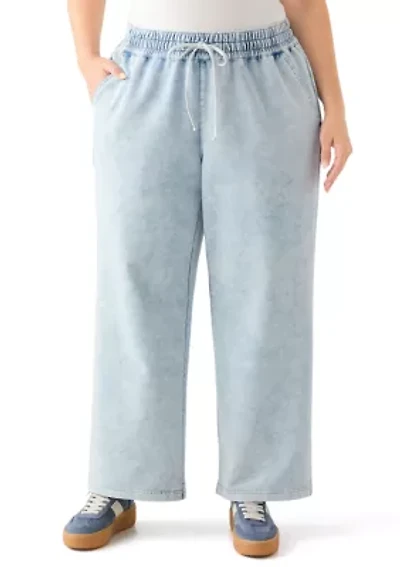 Plus Cozy Pull-On Jeans