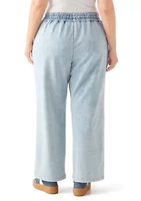 Plus Cozy Pull-On Jeans