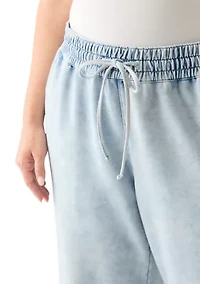 Plus Cozy Pull-On Jeans