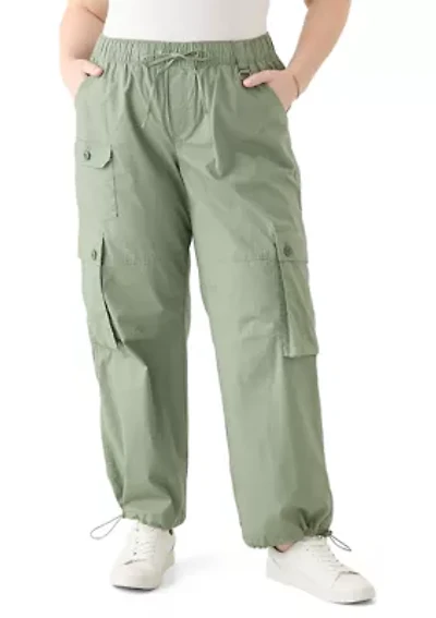Plus Cargo Parachute Pants
