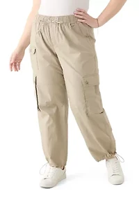 Plus Cargo Parachute Pants