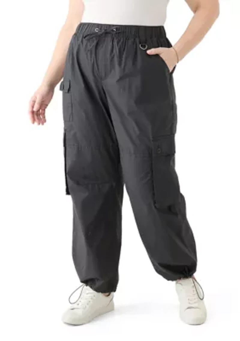 Plus Cargo Parachute Pants
