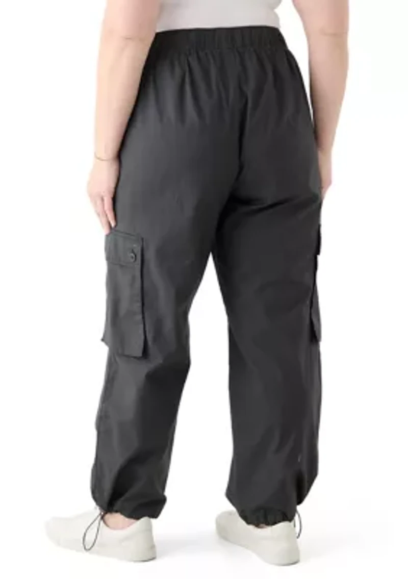 Plus Cargo Parachute Pants