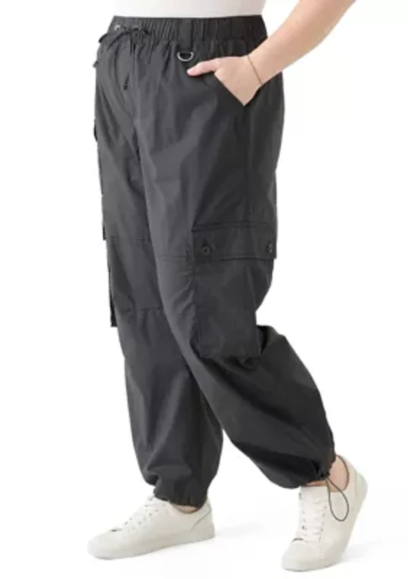 Plus Cargo Parachute Pants