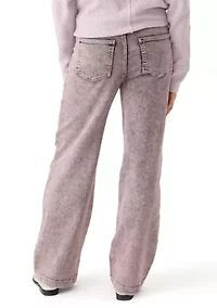 Women's Cozy Denim Wide Leg Jeans