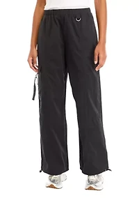 Women's Sueded Nylon Parachute Pants