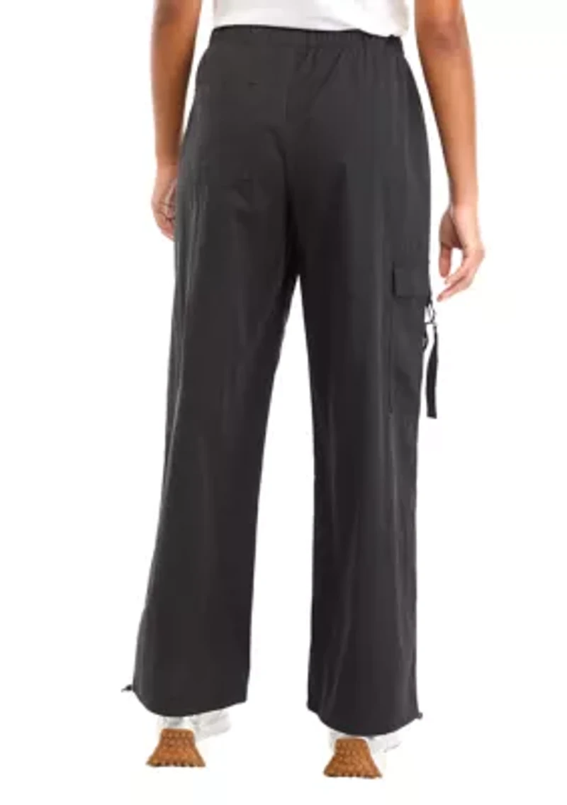 Women's Sueded Nylon Parachute Pants
