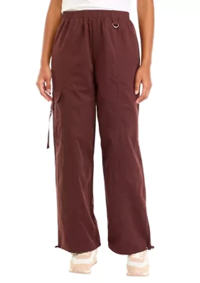 Women's Sueded Nylon Parachute Pants