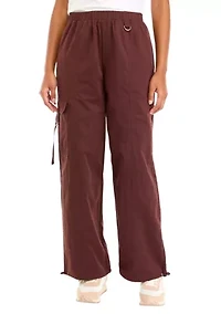 Women's Sueded Nylon Parachute Pants