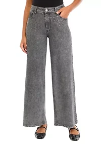 Women's Embellished High Rise Jeans