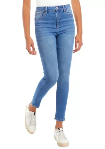Juniors' High Rise Skinny Jeans