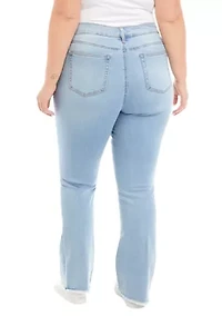 Plus Mid Rise Bootcut Jeans