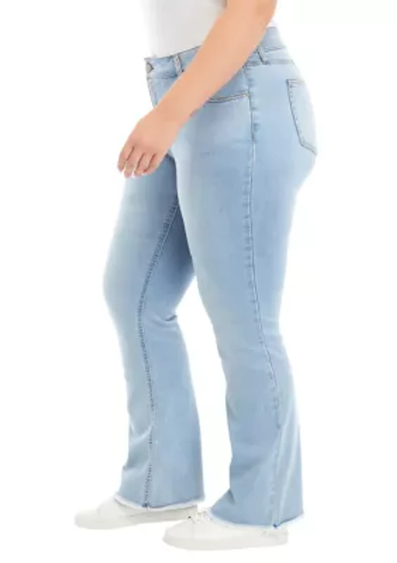 Plus Mid Rise Bootcut Jeans