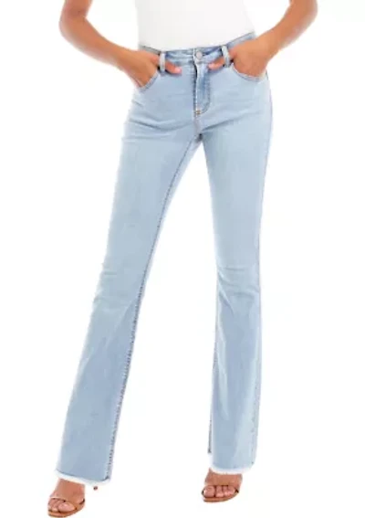 Juniors' Mid Rise Bootcut Jeans