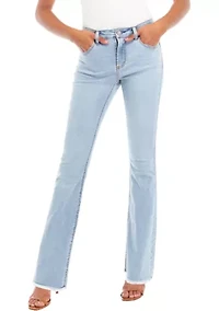Juniors' Mid Rise Bootcut Jeans