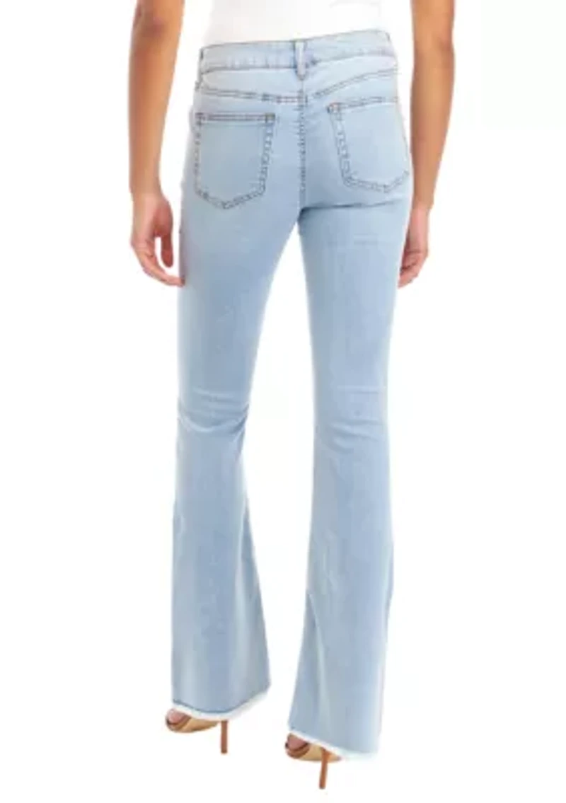 Juniors' Mid Rise Bootcut Jeans
