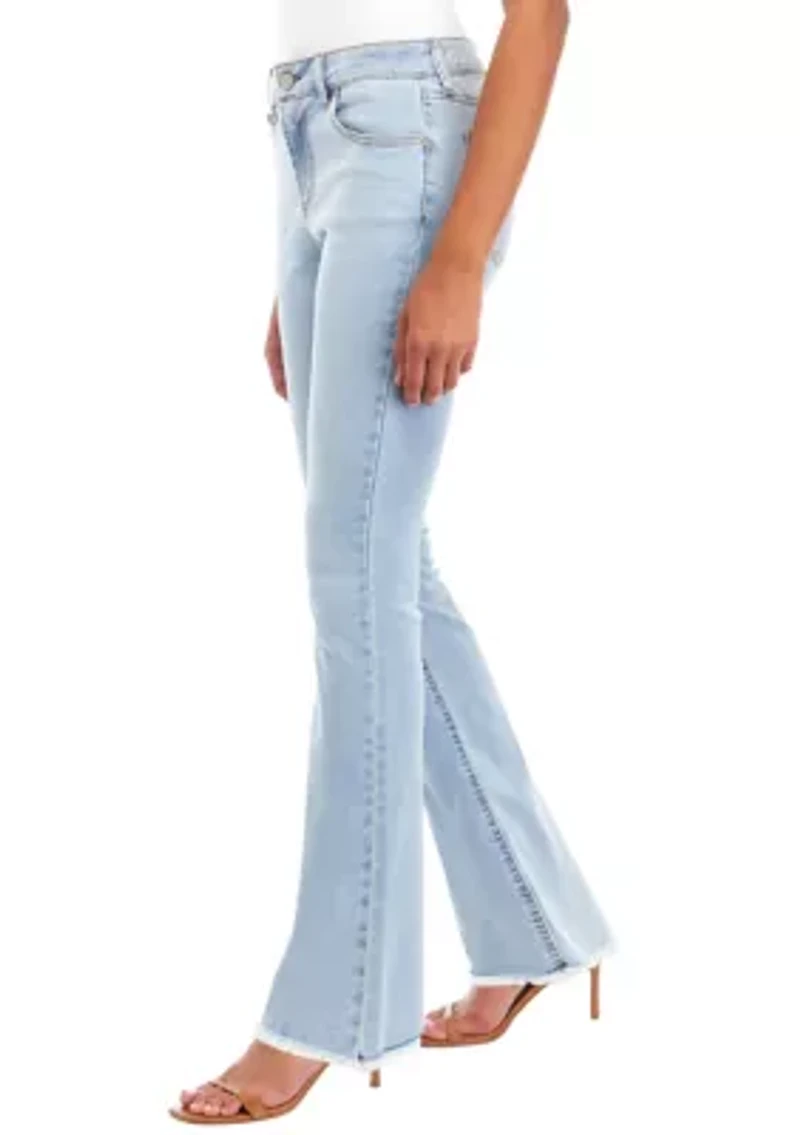 Juniors' Mid Rise Bootcut Jeans
