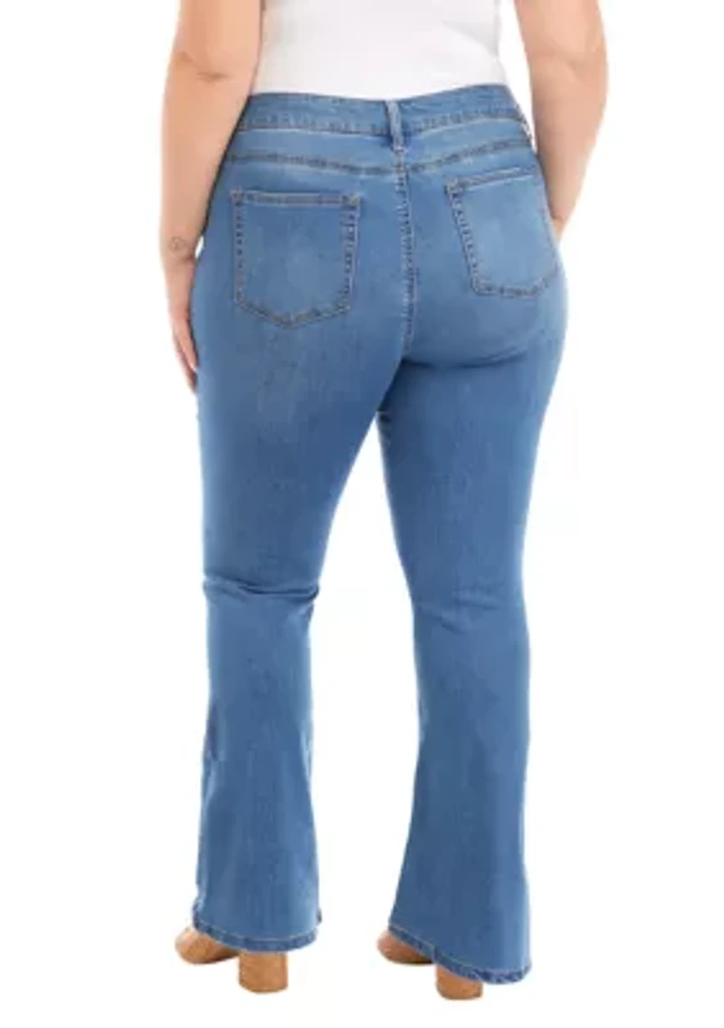Plus Mid Rise Bootcut Jeans