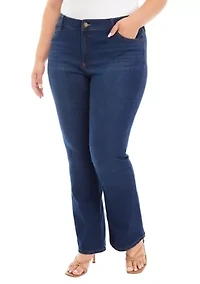 Plus Mid Rise Bootcut Jeans