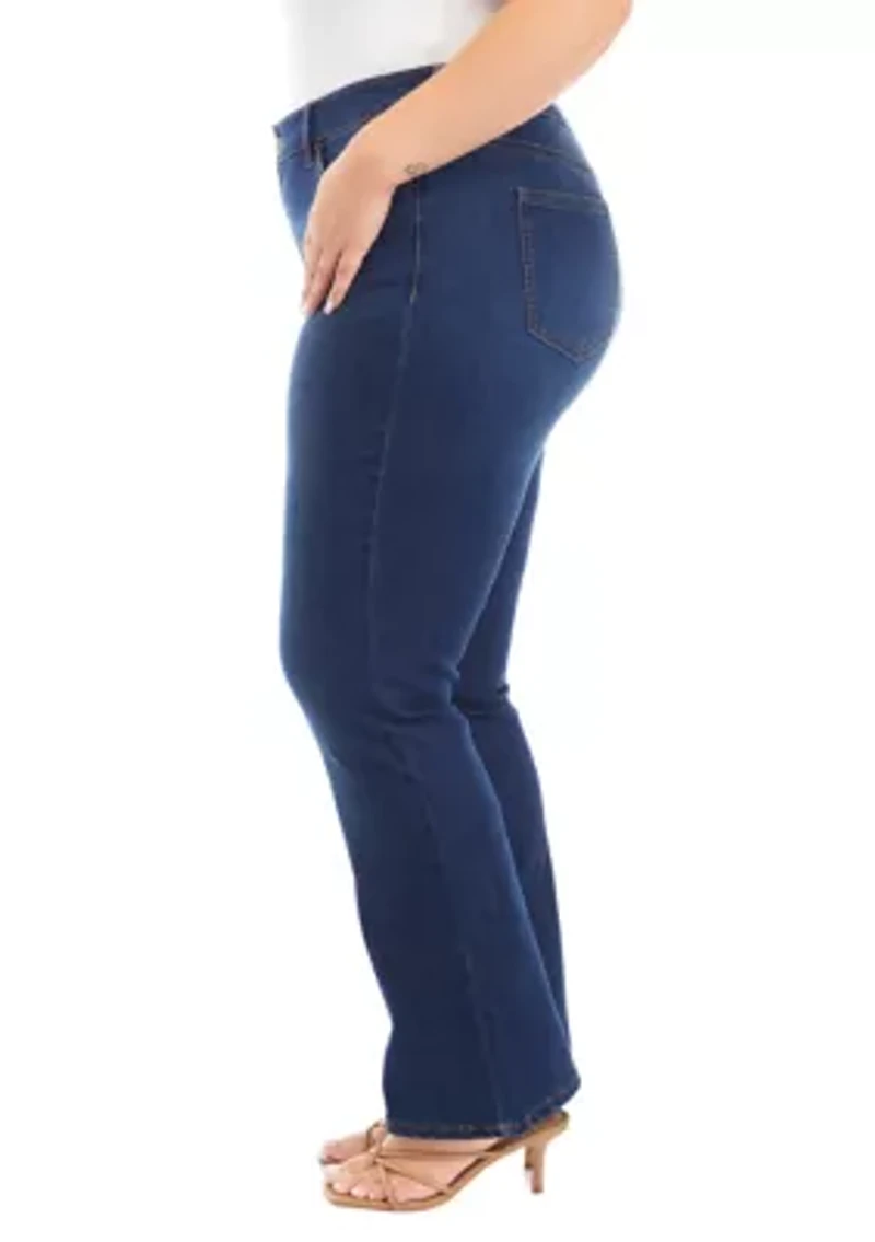 Plus Mid Rise Bootcut Jeans