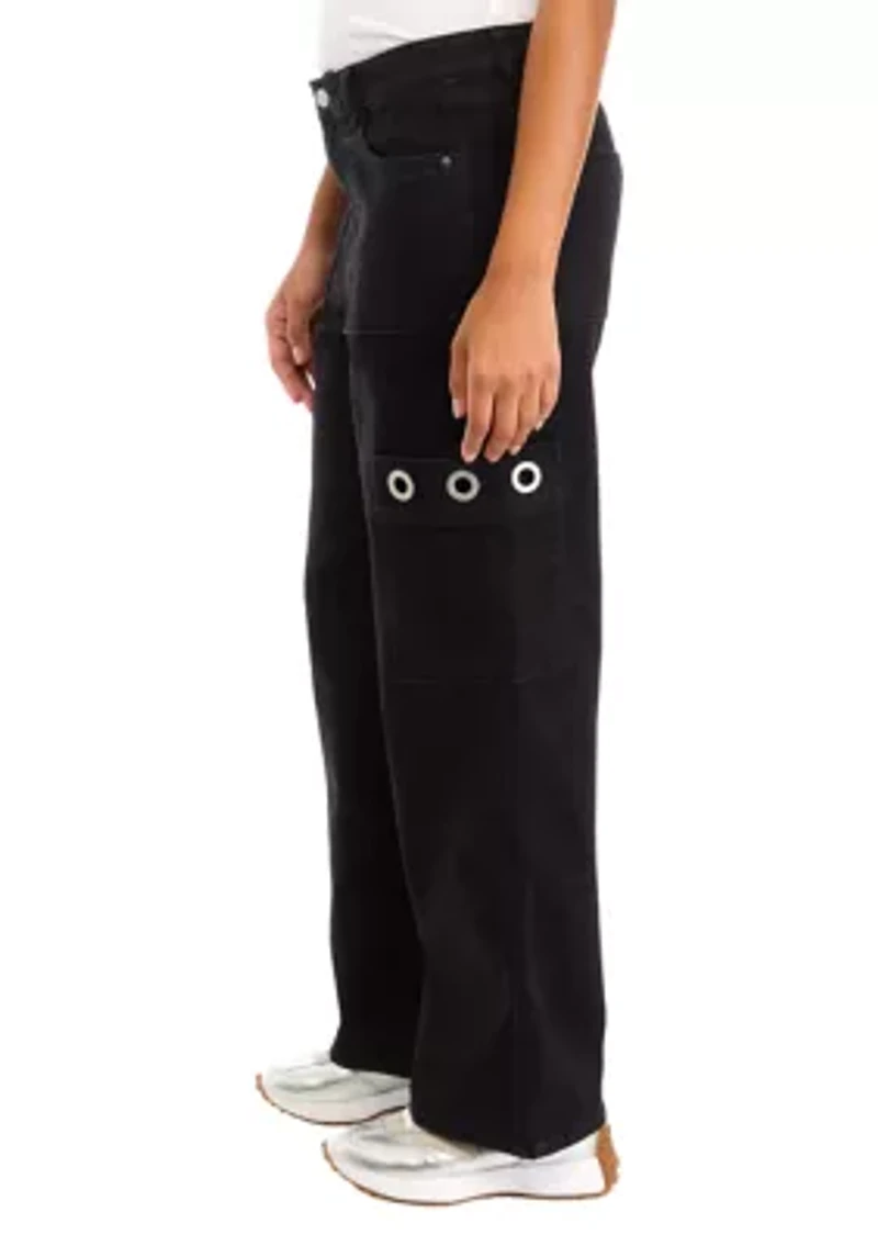 Women's Grommet Cargo Jeans