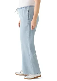 Plus Cozy Wide Legs Pants