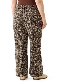 Plus Cozy Wide Leg Jeans