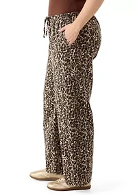 Plus Cozy Wide Leg Jeans